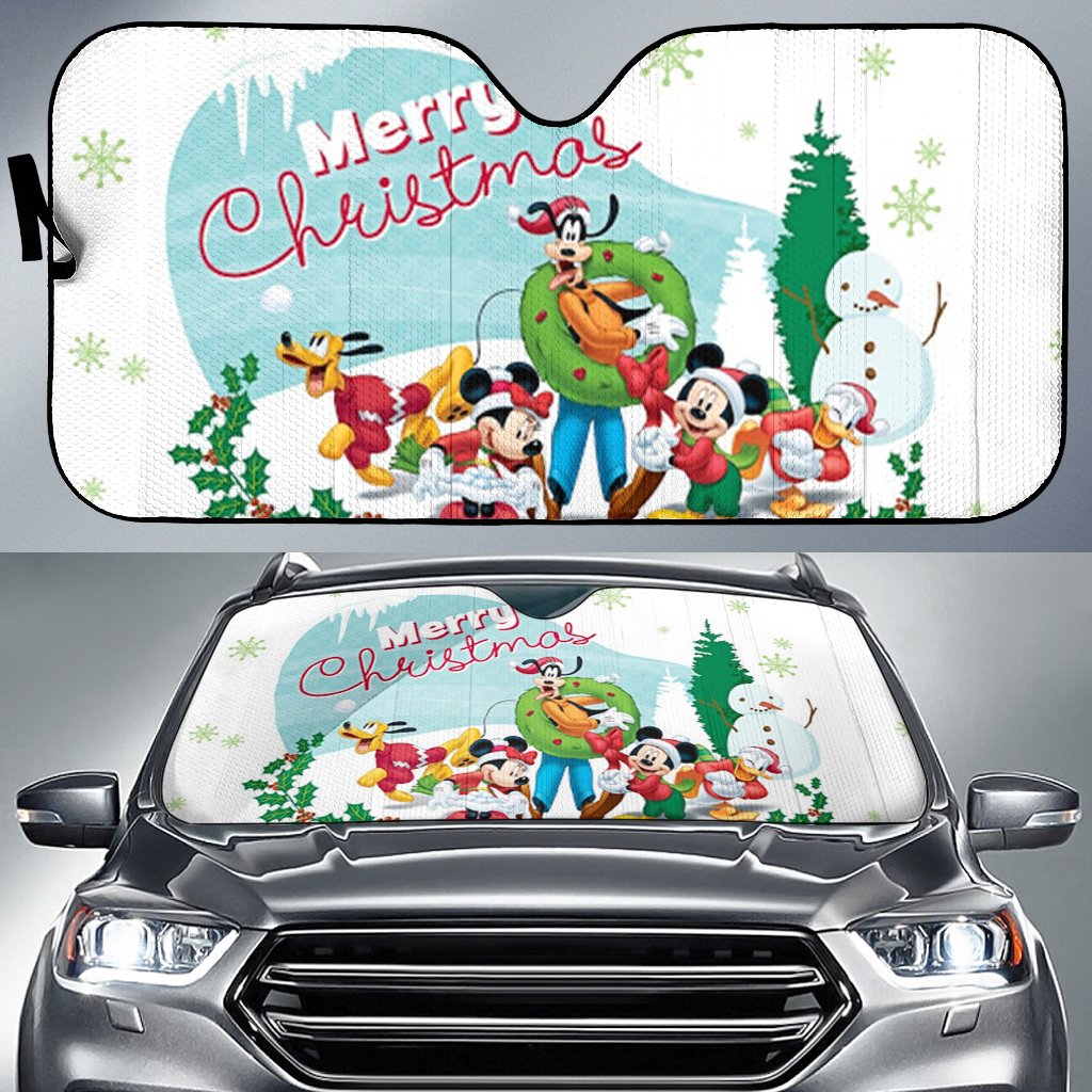 Merry Christmas Mice Minnie Donald Goofy Pluto Sun Shade Gift Ideas 2022