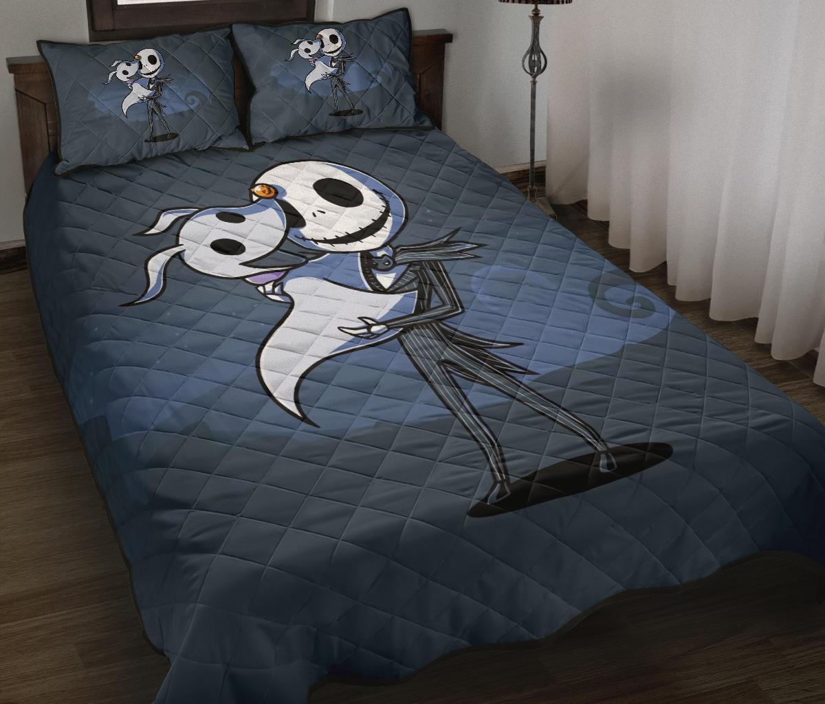 The Nightmare Before Christmas Halloween Movie Quilt Bed Set Pillow Case Amazing Decor Gift Ideas 30