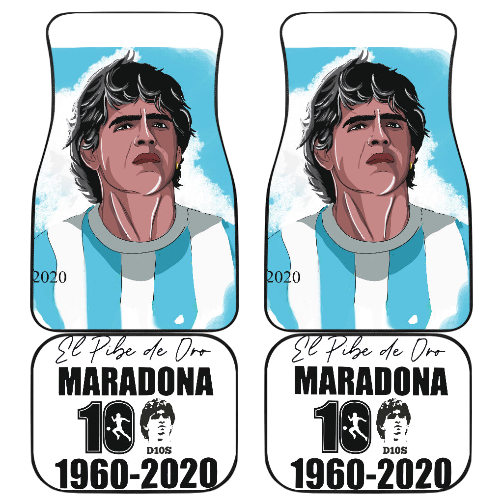 Diego Armando Maradona 10 Rip 1969 2022 27 Car Floor Mats Custom Car Accessories Car Decor 2022