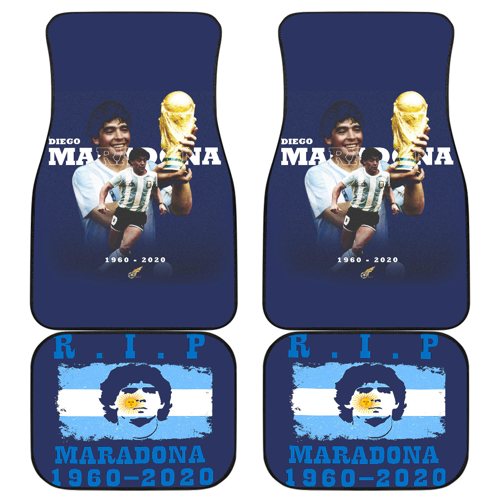 Diego Armando Maradona 10 Rip 1969 2022 24 Car Floor Mats Custom Car Accessories Car Decor 2022