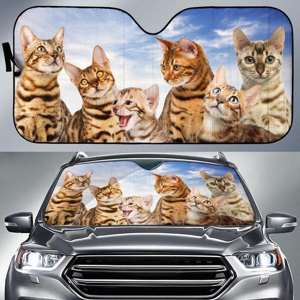 Bengal Cat Car Auto Sun Shade Amazing Best Gift Ideas 2021