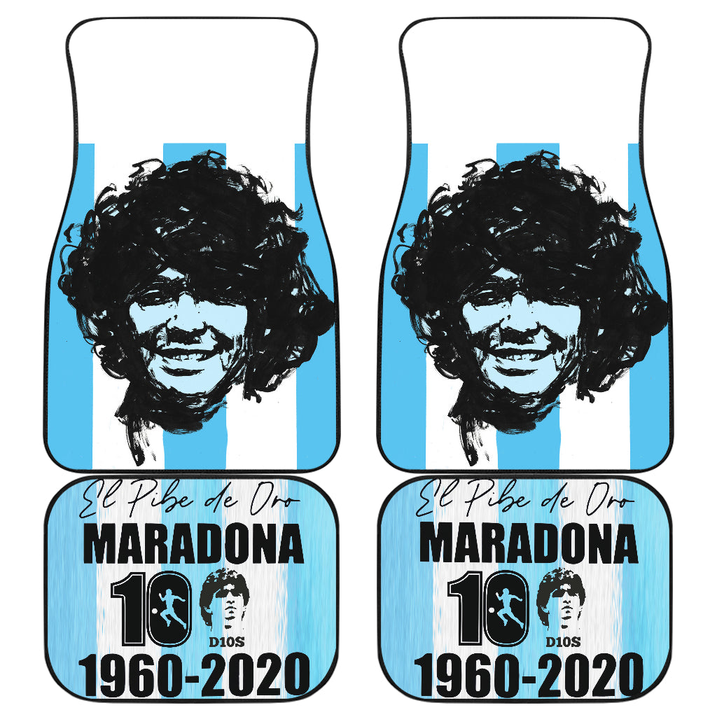 Diego Armando Maradona 10 Rip 1969 2022 30 Car Floor Mats Custom Car Accessories Car Decor 2022