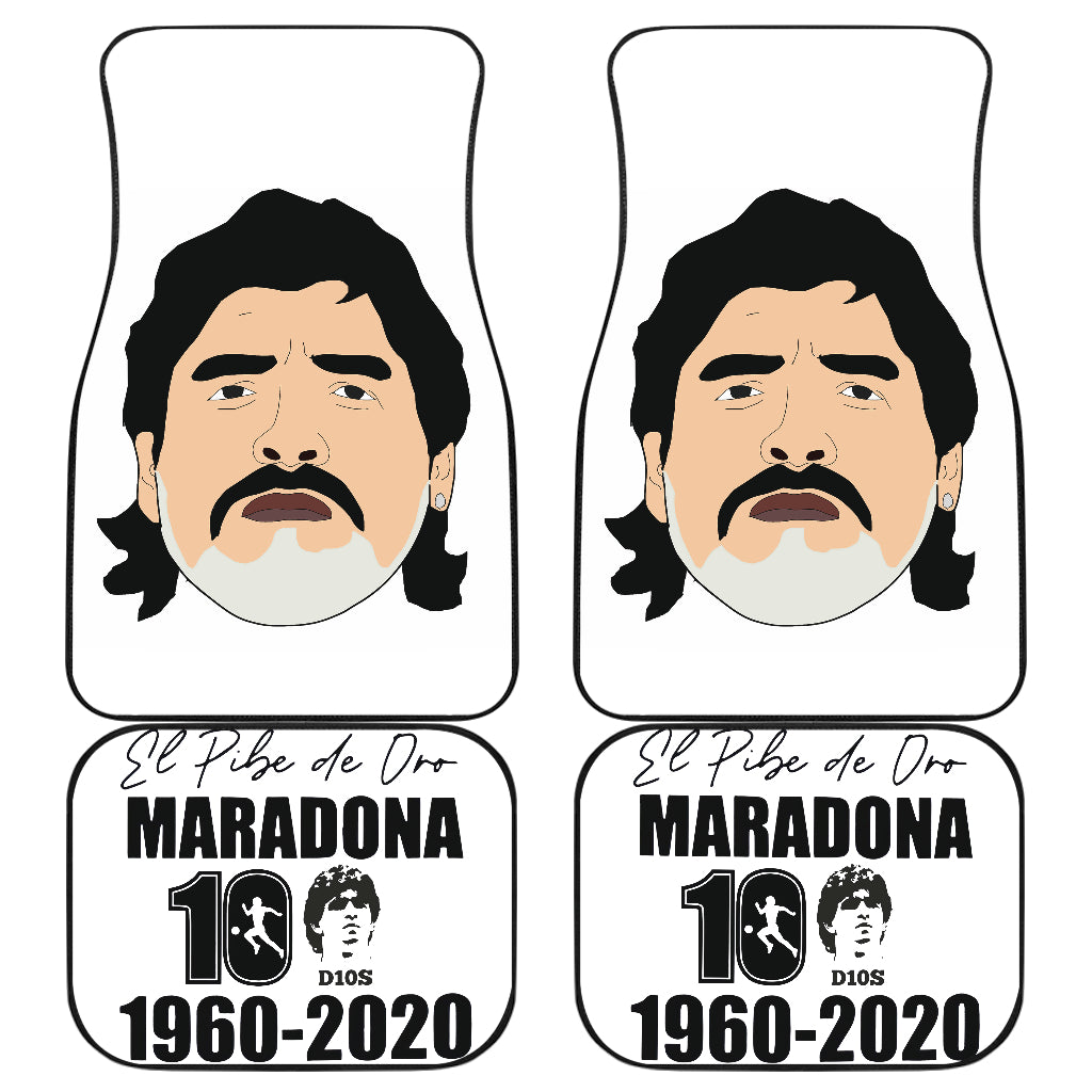 Diego Armando Maradona 10 Rip 1969 2022 38 Car Floor Mats Custom Car Accessories Car Decor 2022