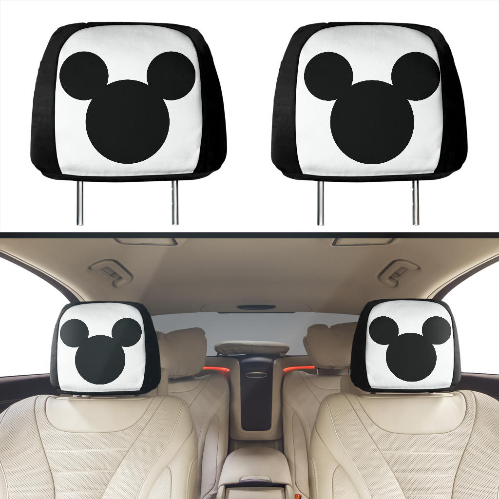 Mice Head Car Seat Headrest Cover