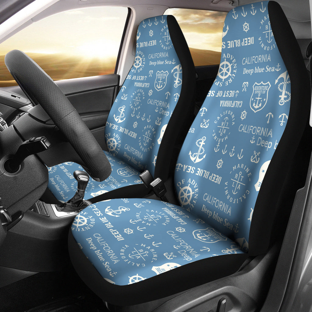 Sea Patterns Car Seat Covers