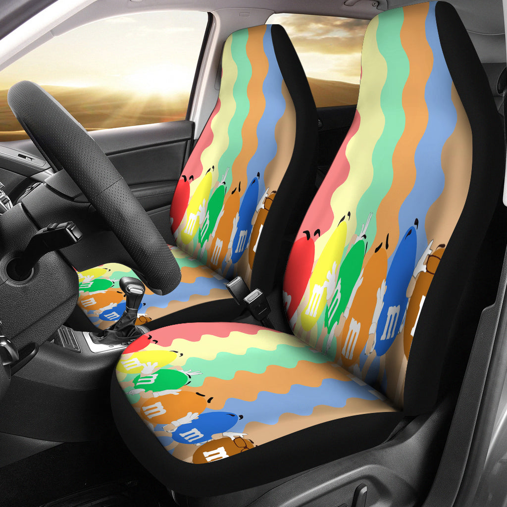 M&M Choco Illustration Seat-Covers