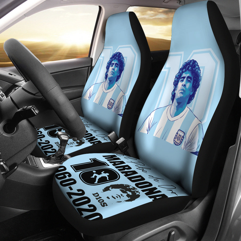 New Blue Diego Armando Maradona 10 Rip 1969 2022 Car Seat Covers Gift For Fooball