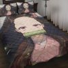 Demon Slayer 2 Anime Quilt Bed Set Pillow Case Amazing Decor Gift Ideas