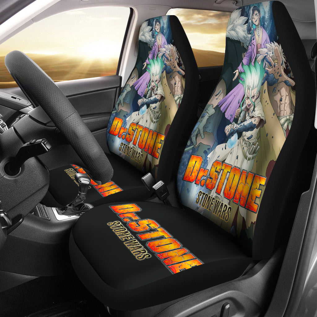 Dr. Stone Stone Wars Art Car Seat Covers Gift For Fan Anime