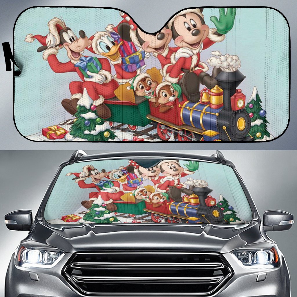 Mice Christmas Train Sun Shade Gift Ideas 2022