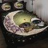 Wall E Couple To The Moon Quilt Bed Sets