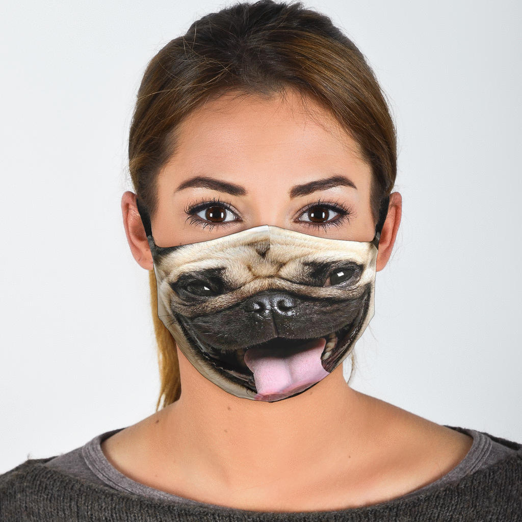 Pug Face Face Mask