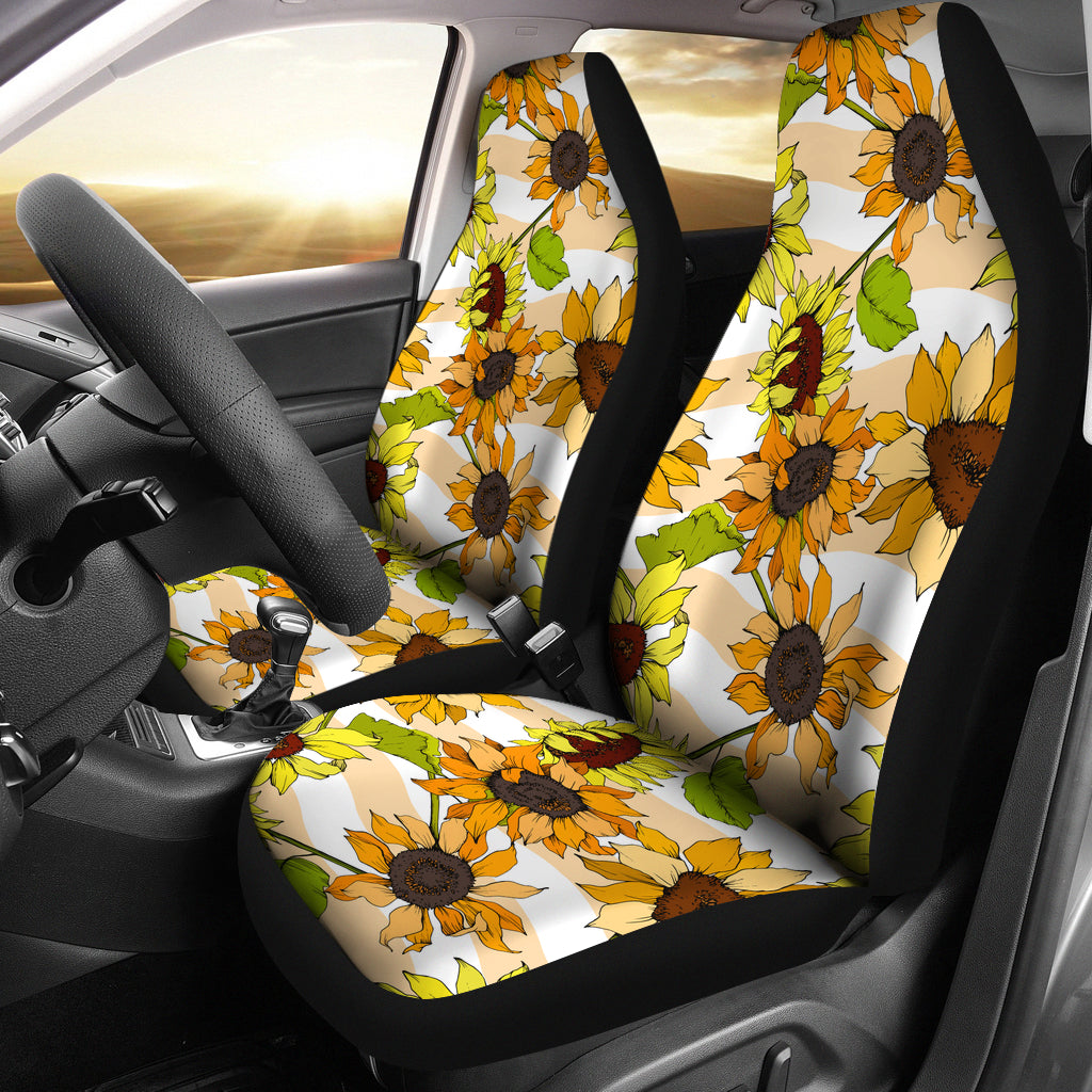 Beautiful Sunflower Car Seat Covers