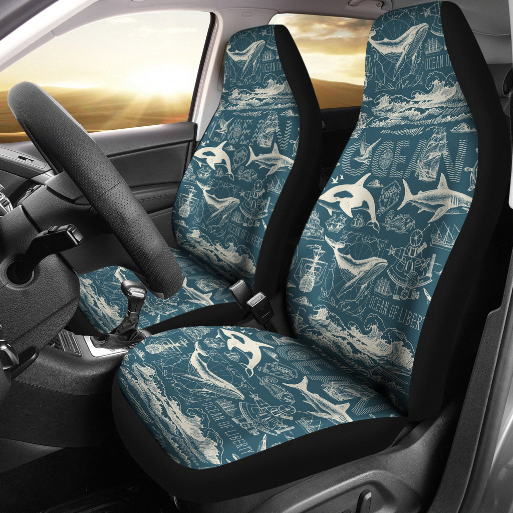 Pattern Sea Car Seat Covers