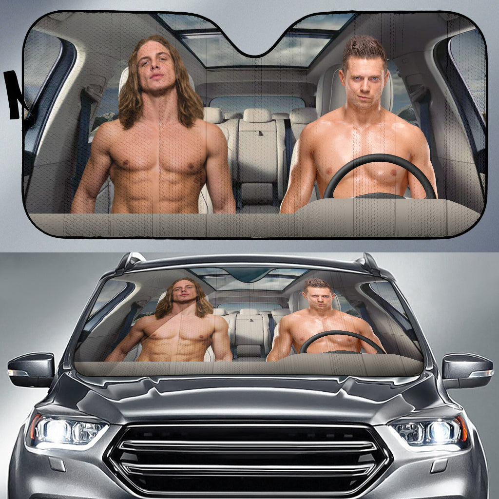 The Miz Vs Riddle Wwe Driving Auto Sun Shade