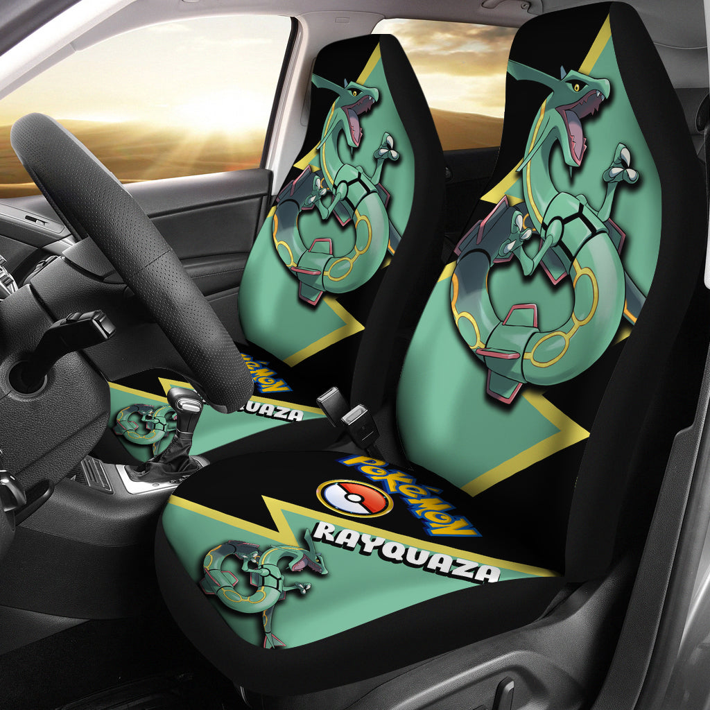 Rayquaza Car Seat Covers Custom Anime Pokemon Car Accessories