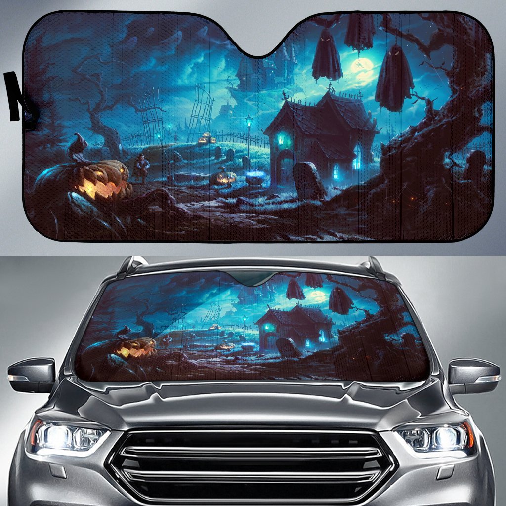 Black Haunted House Sun Shade Gift Ideas 2021