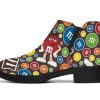 M&M Chocolate Pattern Fashion Boots