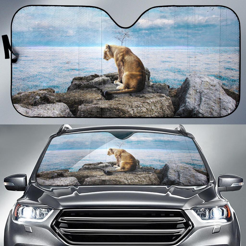 Lion Rocks Clouds Hd Car Sun Shade Gift Ideas 2021