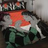 Tanjiro Kamado Demon Slayer Anime Quilt Bed Set Pillow Case Amazing Decor Gift Ideas 1