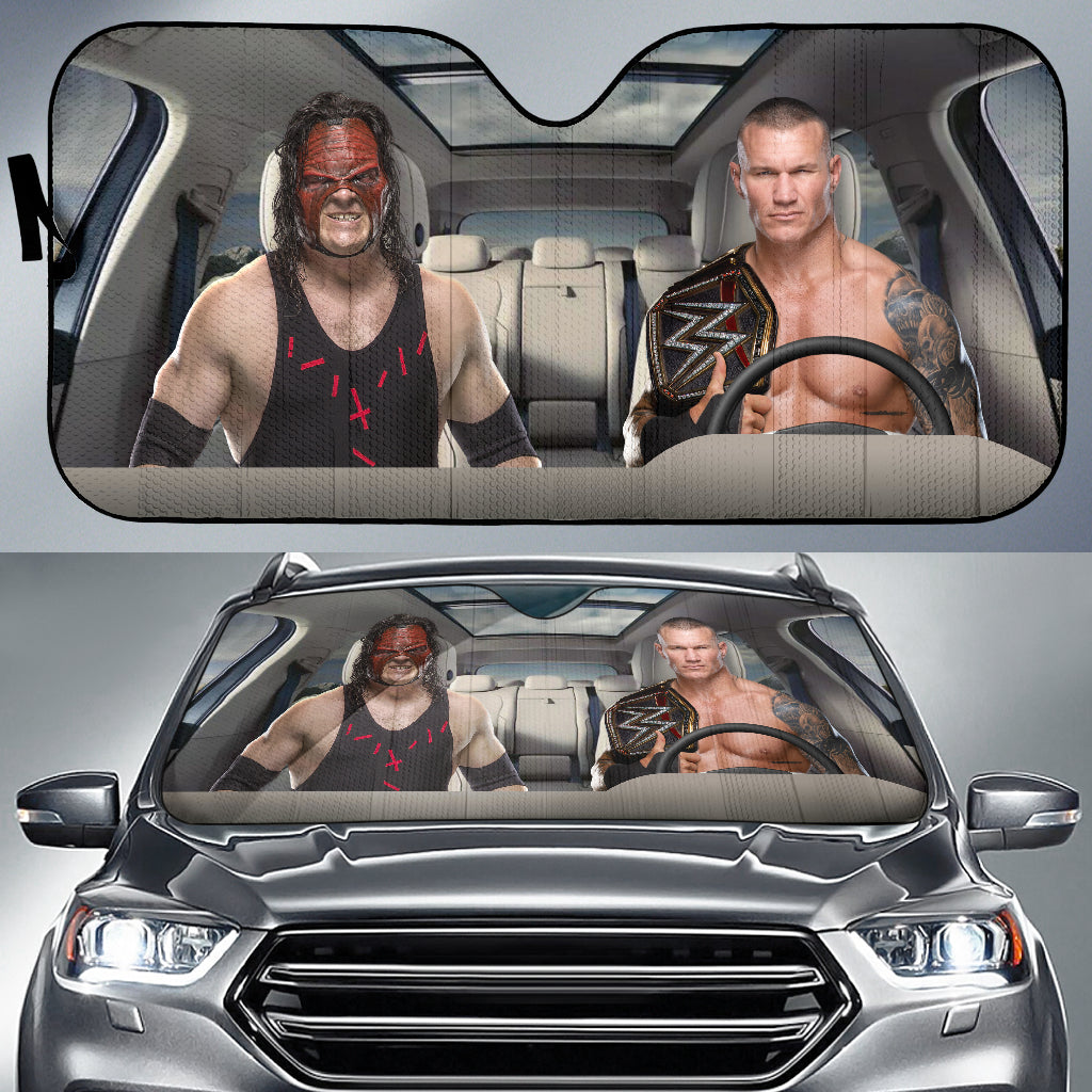 Randy Orton Vs Kane Wwe Driving Auto Sun Shade