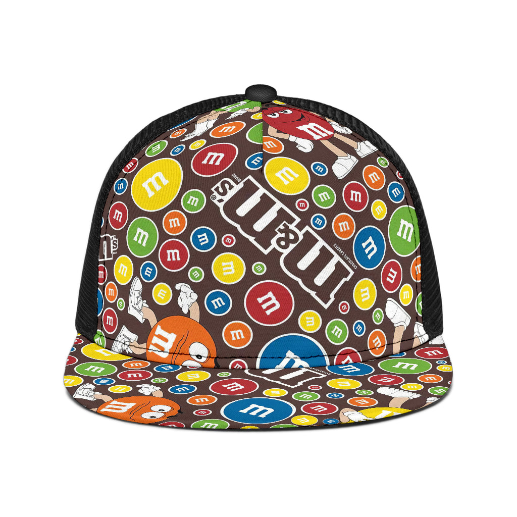 M&M Chocolate Pattern Trucker Hat