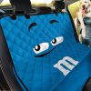 M&M Blue Chocolate Car Dog Back Seat Cover