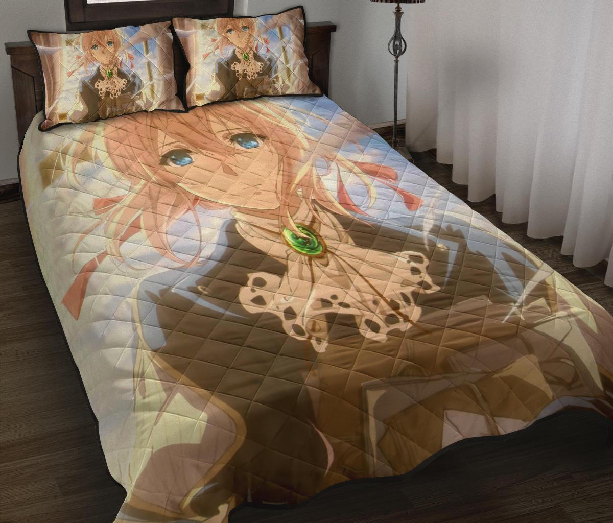 Violet Evergarden 1 Anime Quilt Bed Set Pillow Case Amazing Decor Gift Ideas