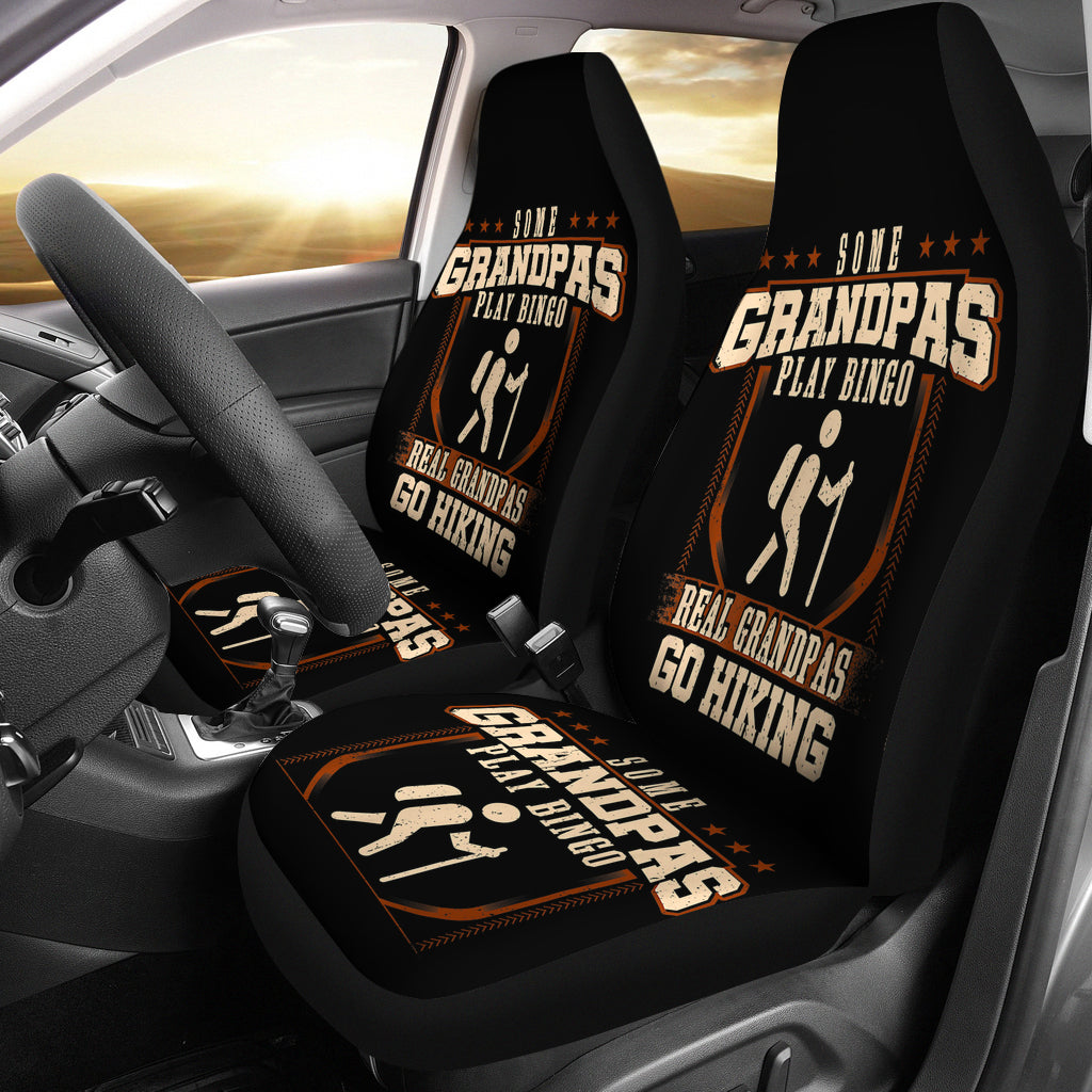 Some Grandpas Play Bingo Real Grandpas Go Hiking Car Seat Covers