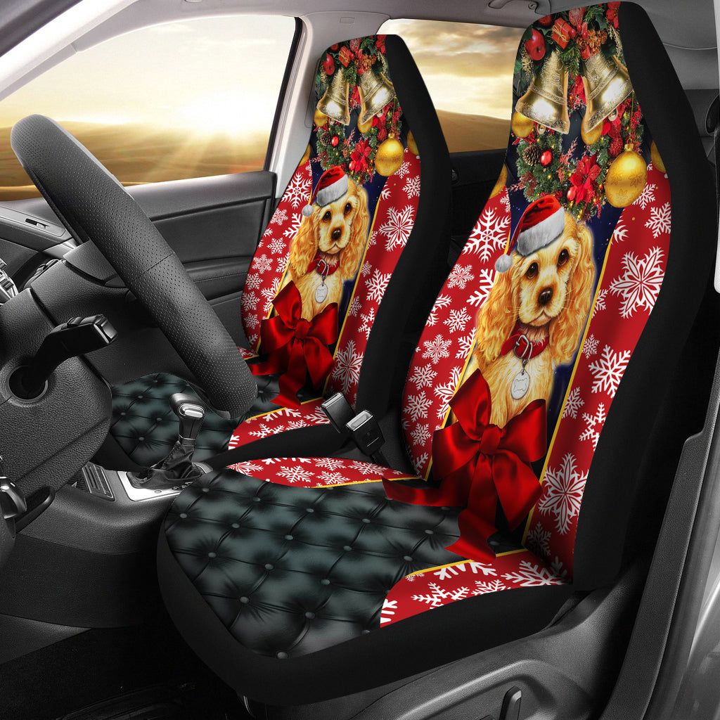 Dog Cross Embroidery Premium Custom Car Seat Covers Decor Protector