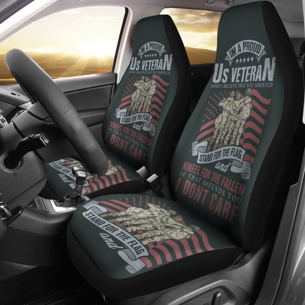 American Veteran Solid Soldier Car Seat Covers