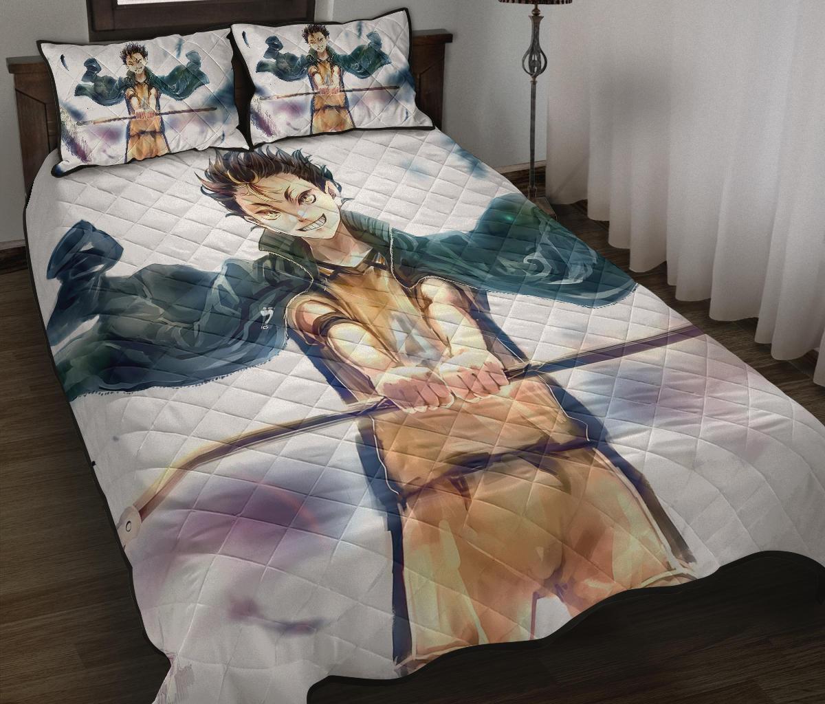 Yu Nishinoya Haikyu!! Anime Quilt Bed Set Pillow Case Amazing Decor Gift Ideas