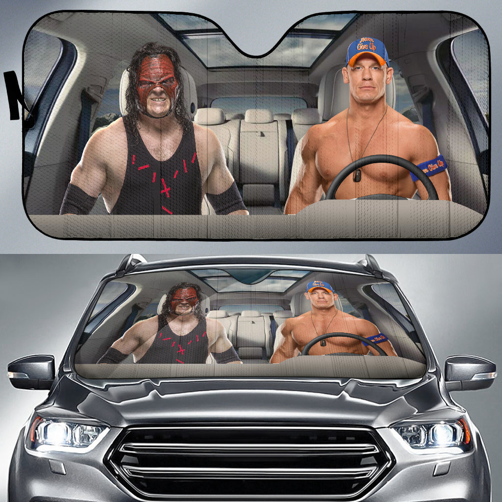 John Cena Vs Kane Wwe Driving Auto Sun Shade
