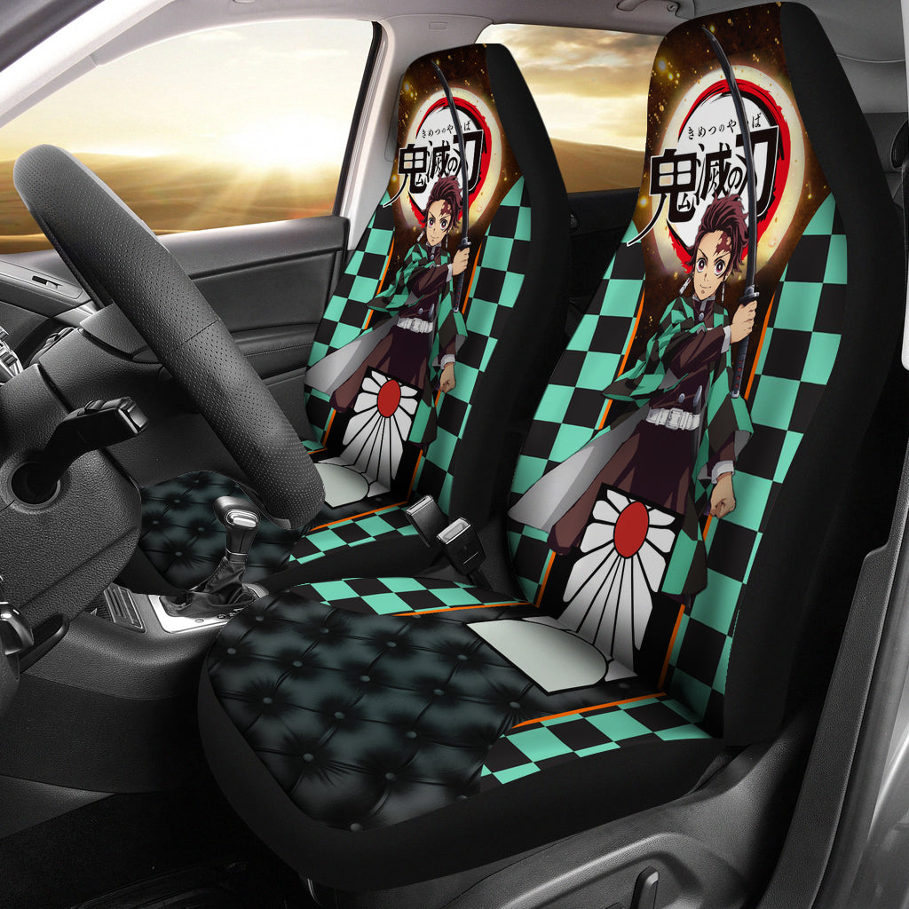 Tanjiro Premium Custom Premium Custom Car Seat Covers Decor Protector