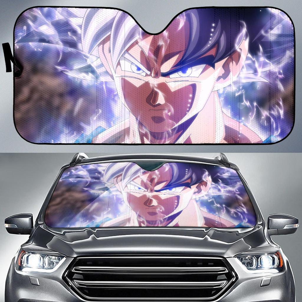 Ultra Instinct Goku Dragon Ball Super 4K Car Sun Shade Gift Ideas 2022