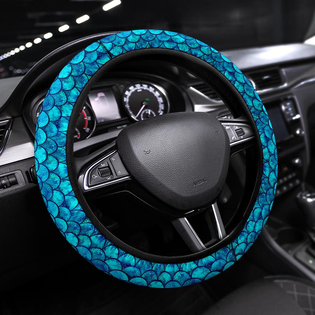 Blue Skin Premium Car Steering Wheel Cover