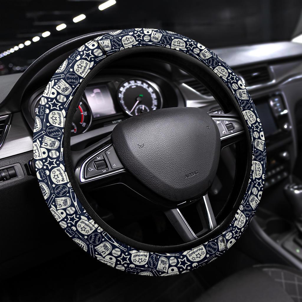 Baseball Team US Premium Car Steering Wheel Cover