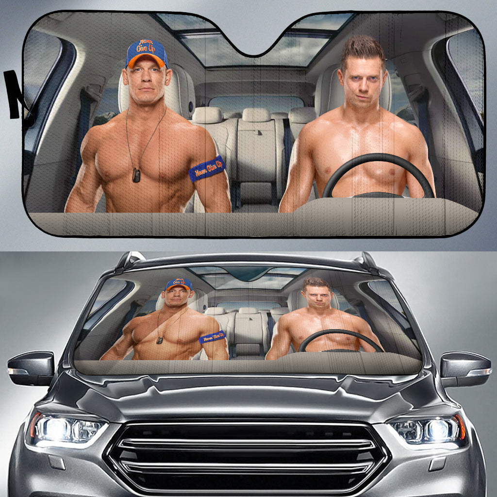 The Miz Vs John Cena Wwe Driving Auto Sun Shade