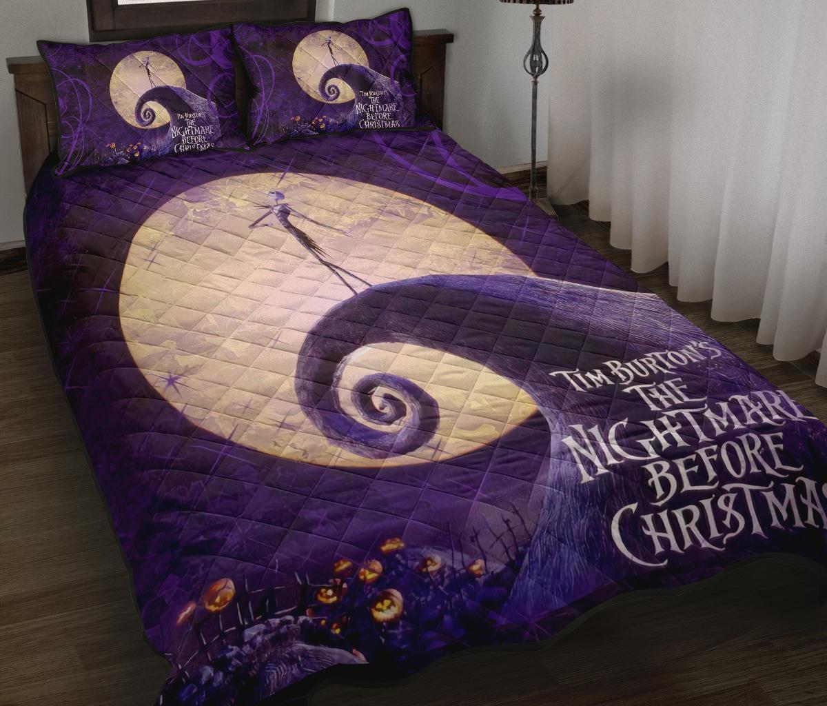 The Nightmare Before Christmas Halloween Movie Quilt Bed Set Pillow Case Amazing Decor Gift Ideas 15