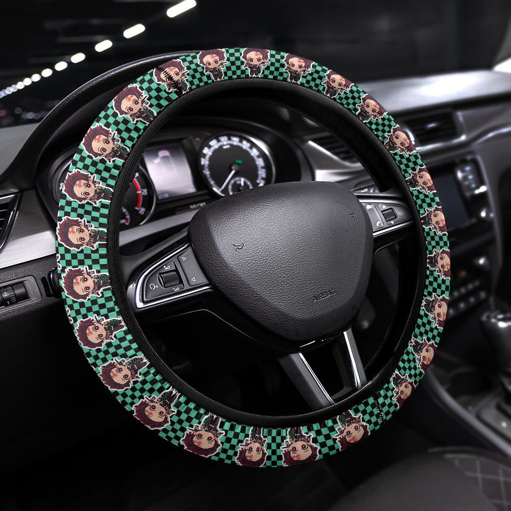 Kamado Tanjiro Demon Slayer Anime Car Steering Wheel Cover 4