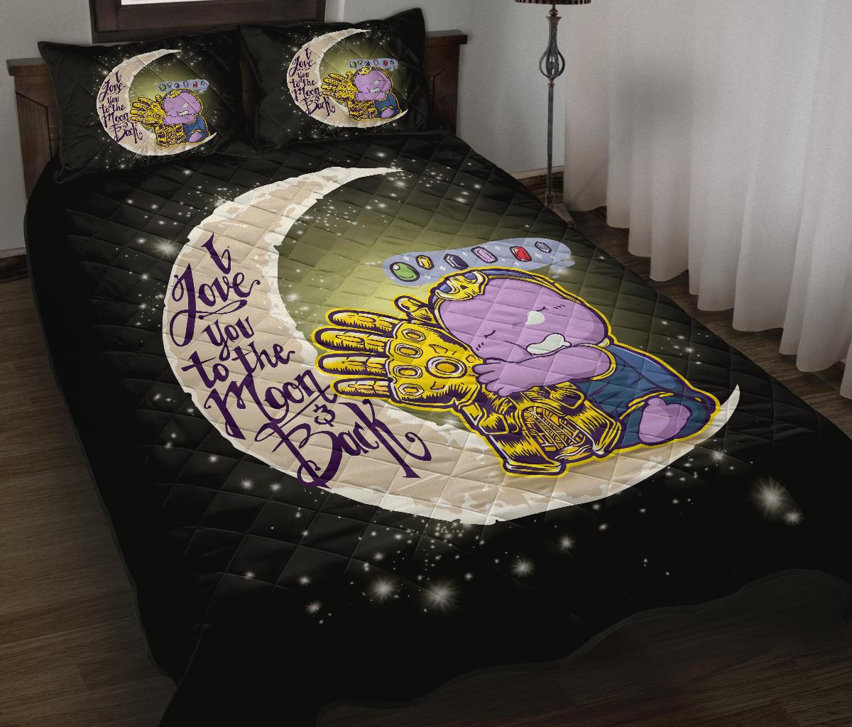 Cute Thanos To The Moon Quilt Bed Sets