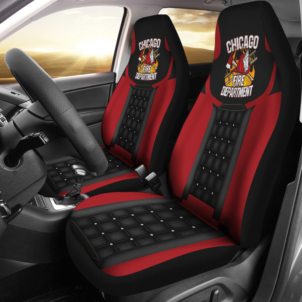 Best Us Fire Fighter 3 Premium Custom Car Seat Covers Decor Protector