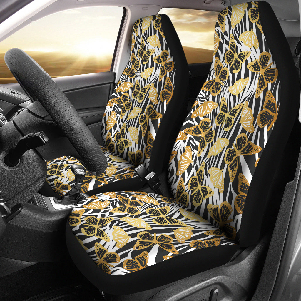 Butterfly Art Zebra Seat Covers