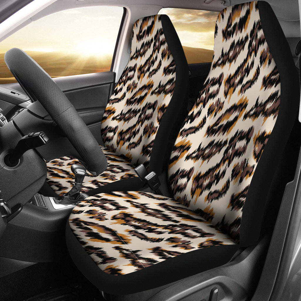 New Cool Cheetah Print Car Seat Covers