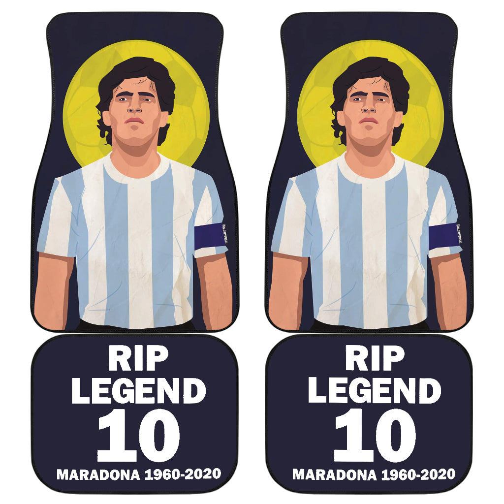 Diego Armando Maradona 10 Rip 1969 2022 21 Car Floor Mats Custom Car Accessories Car Decor 2022