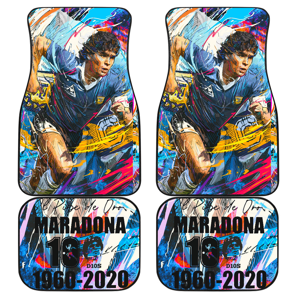 Diego Armando Maradona 10 Rip 1969 2022 48 Car Floor Mats Custom Car Accessories Car Decor 2022