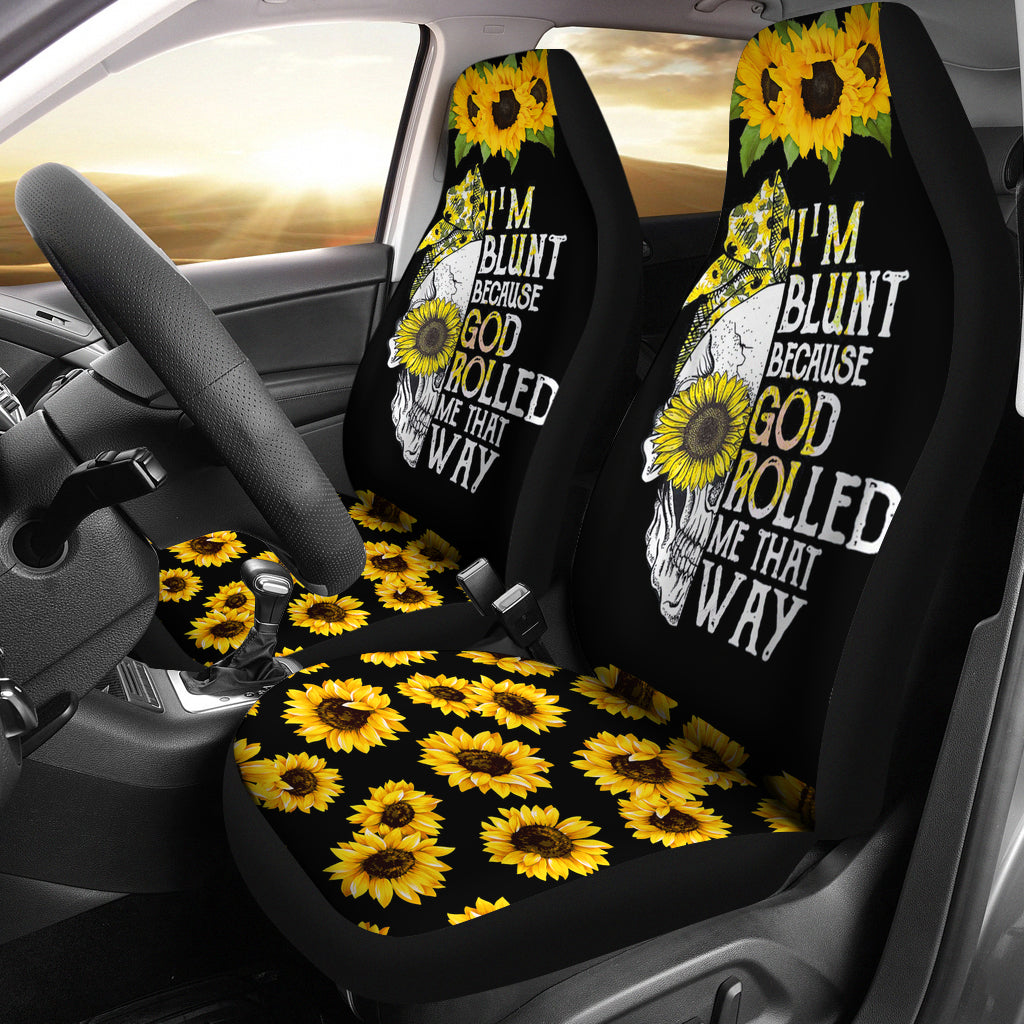 Skull Sunflower Car Seat Covers