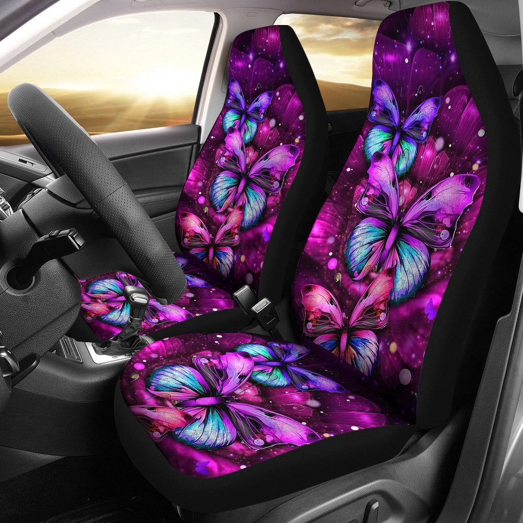 2022 Beautiful Butterfly Art Car Seat Covers