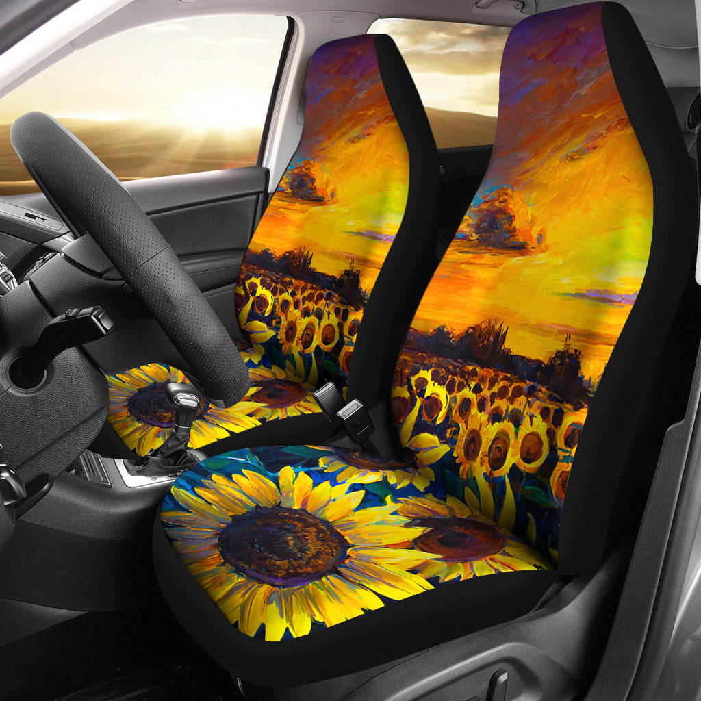 New Beautiful Sunflower Art Car Seat Covers