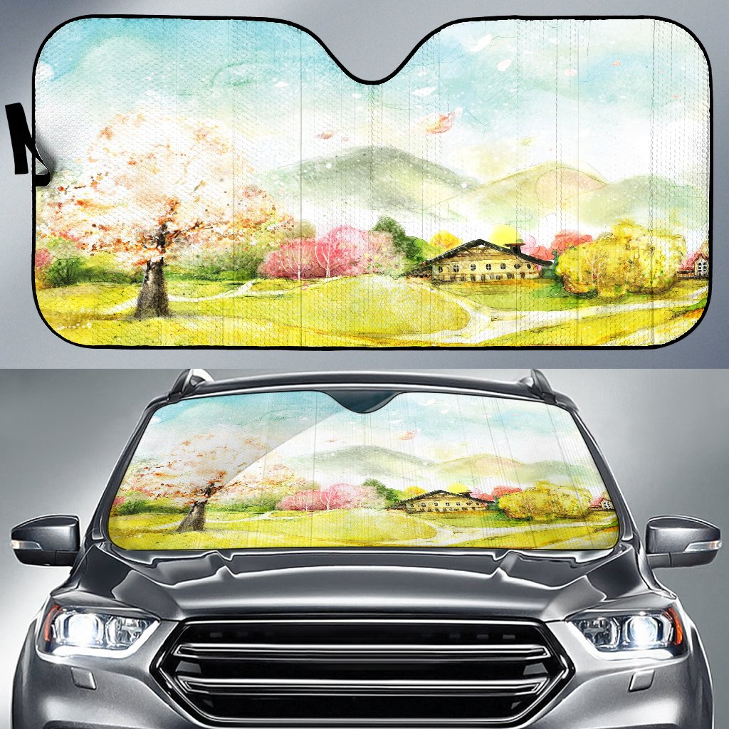 Digital Art Car Sun Shade Gift Ideas 2022